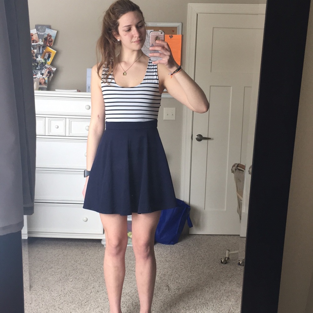 Cross back dress